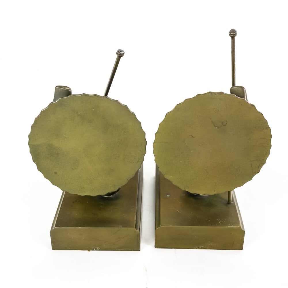 Bronze Warrior Bookends - 7