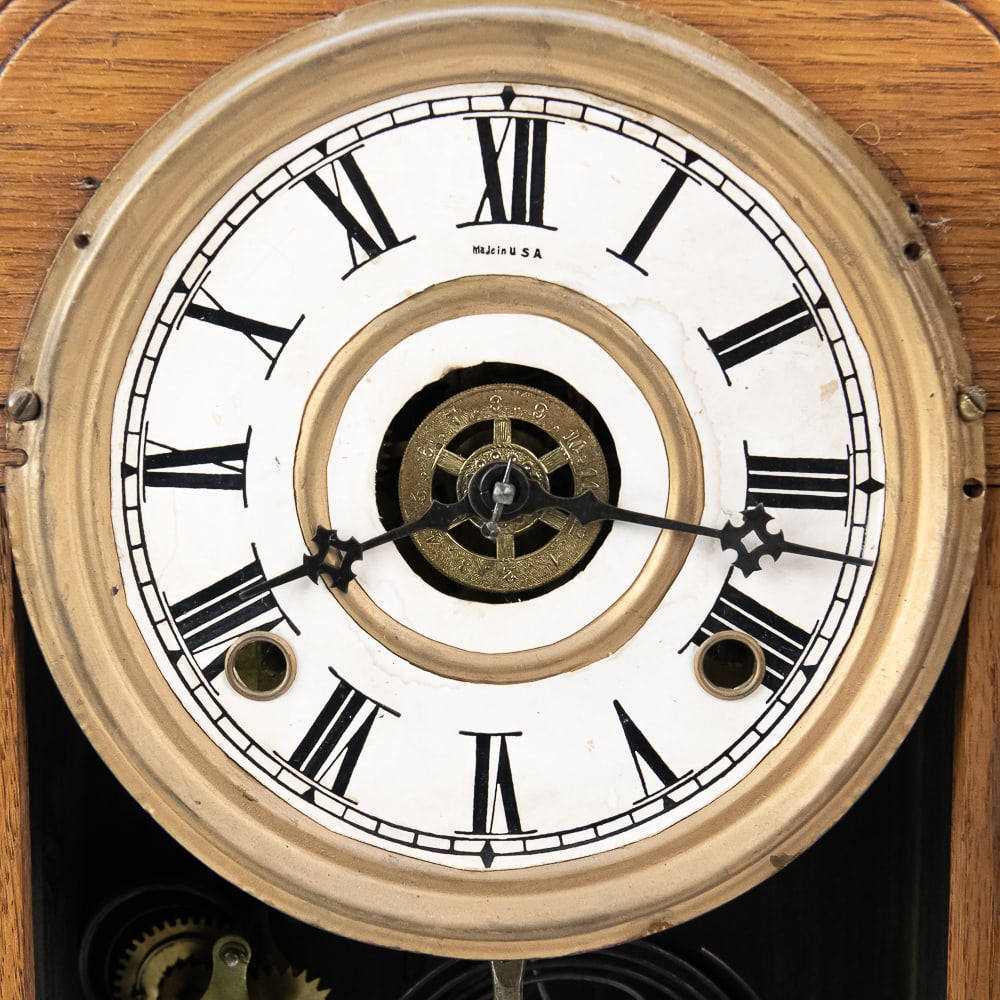Antique Ansonia Gingerbread Clock Pair - 12