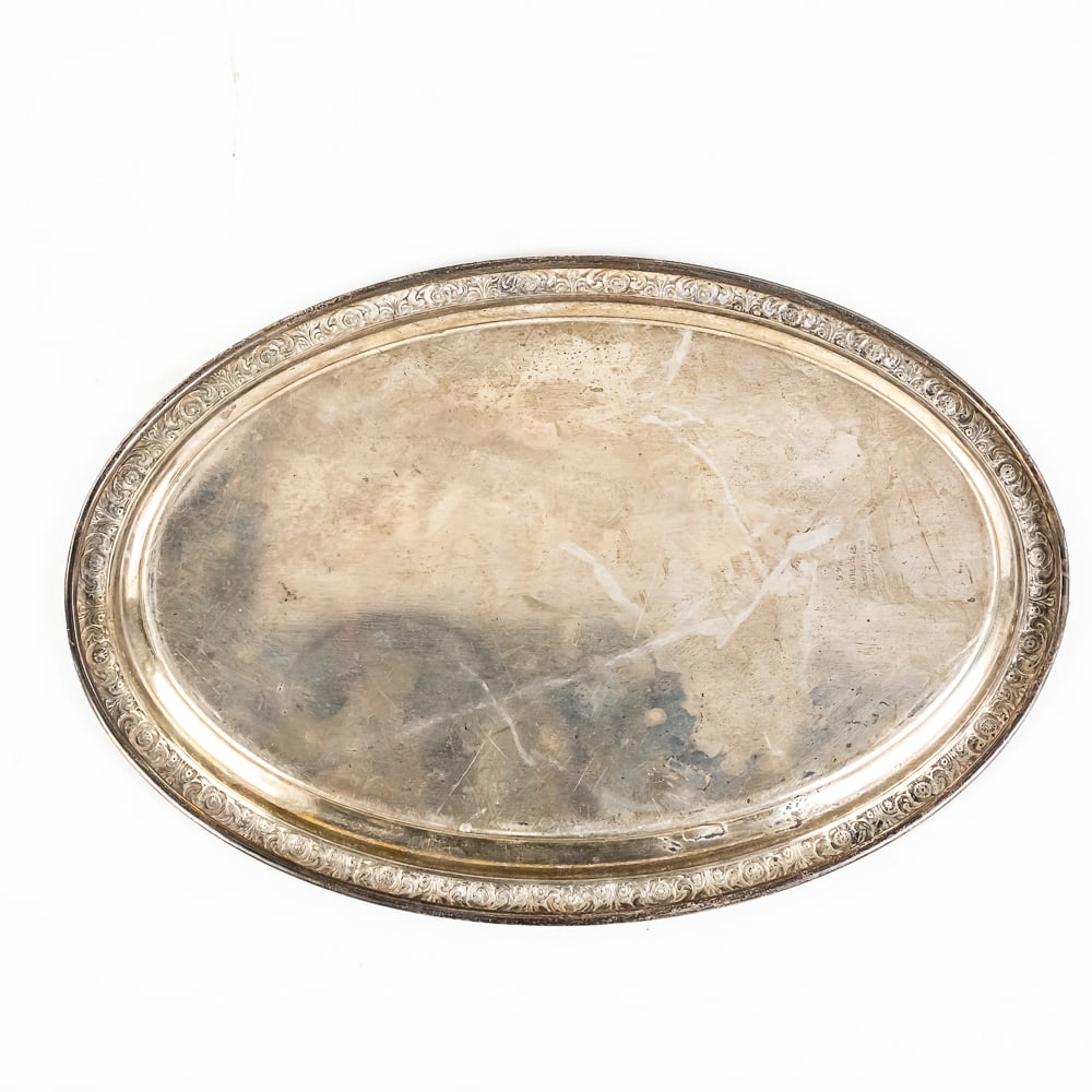 Small Silver Tray and Rattle - 6