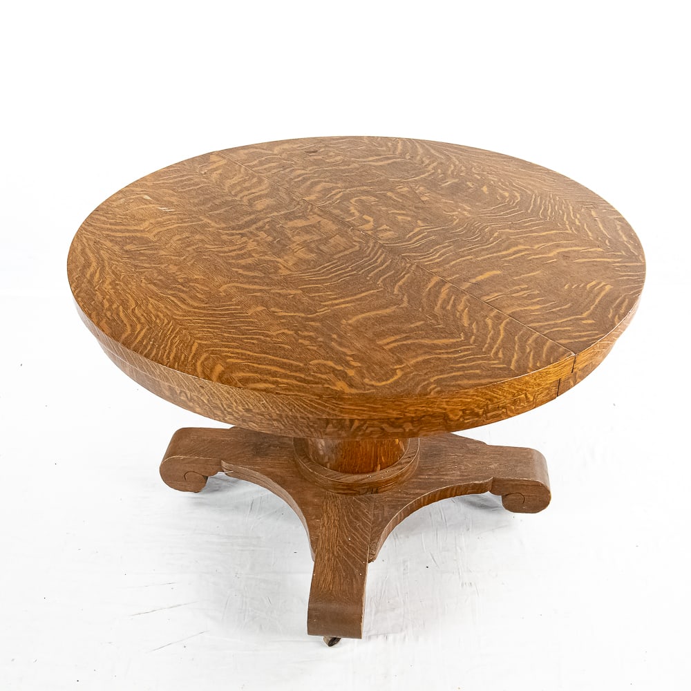 Round Oak Table - 2