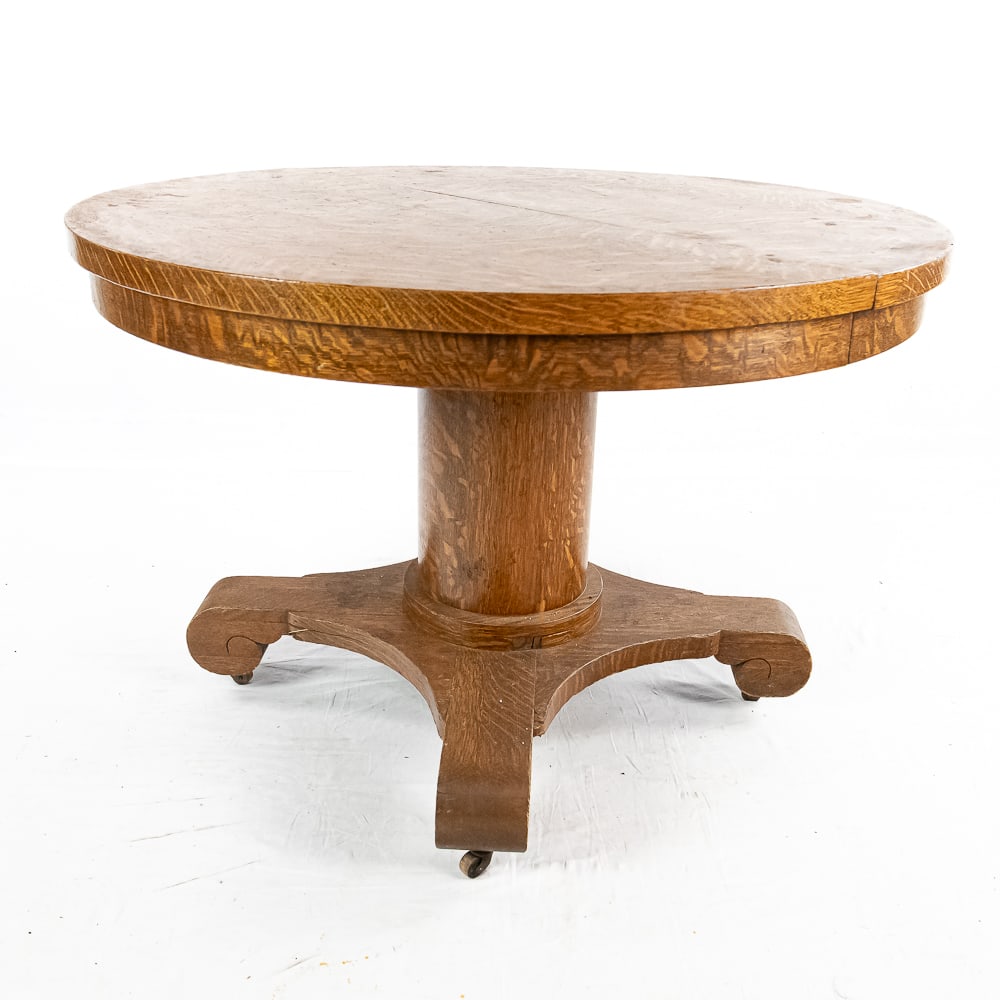 Round Oak Table - 3