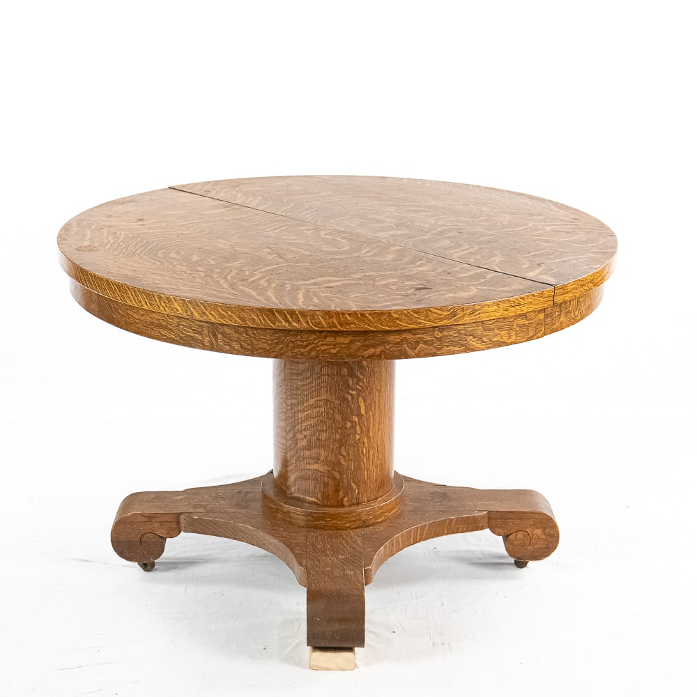 Round Oak Table - 4