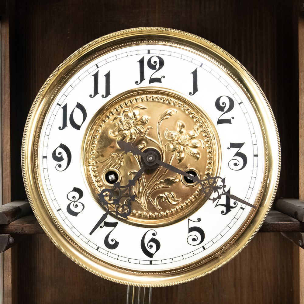 Antique Walnut Junghans Wall Clock - 7