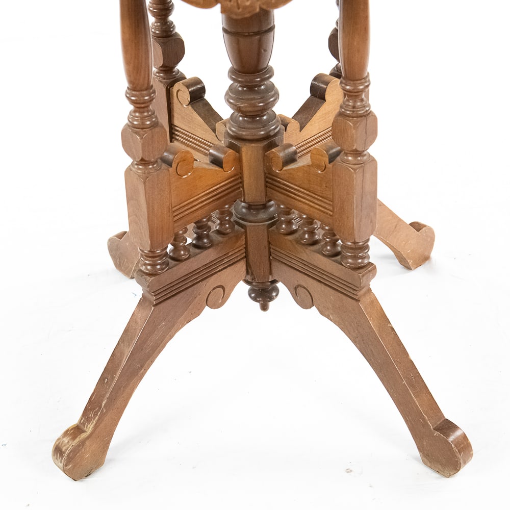 Victorian Marble Top Parlor Table - 4