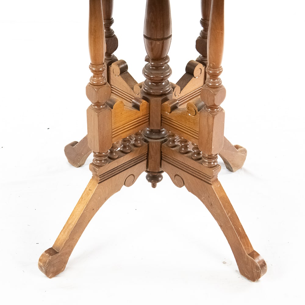 Victorian Marble Top Parlor Table - 9