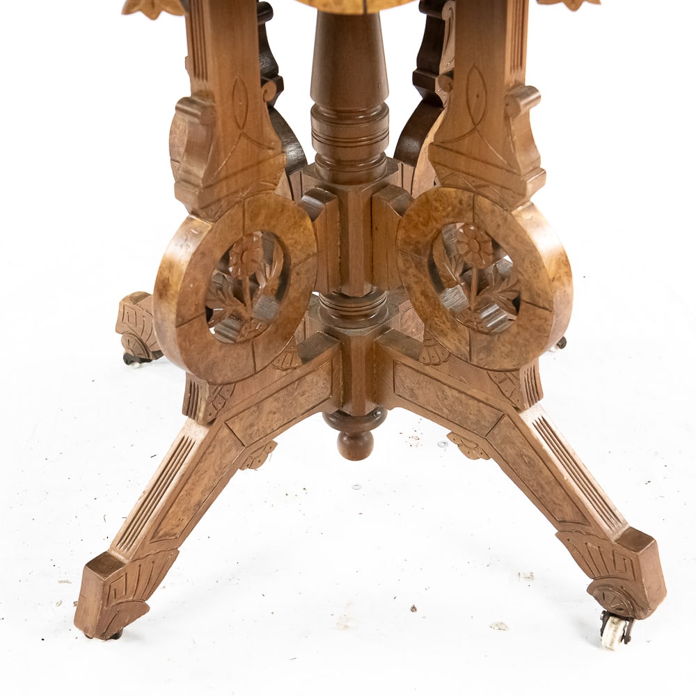 Victorian Marble Top Side Table - 4