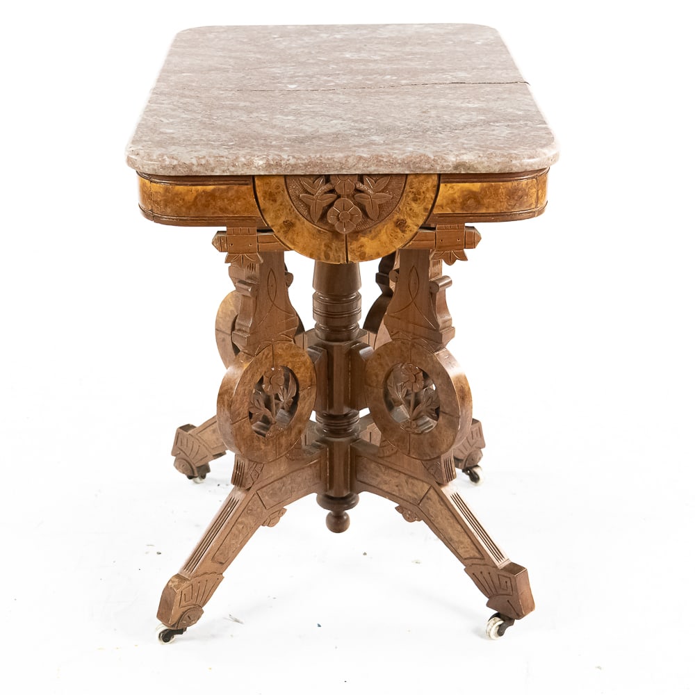 Victorian Marble Top Side Table - 5