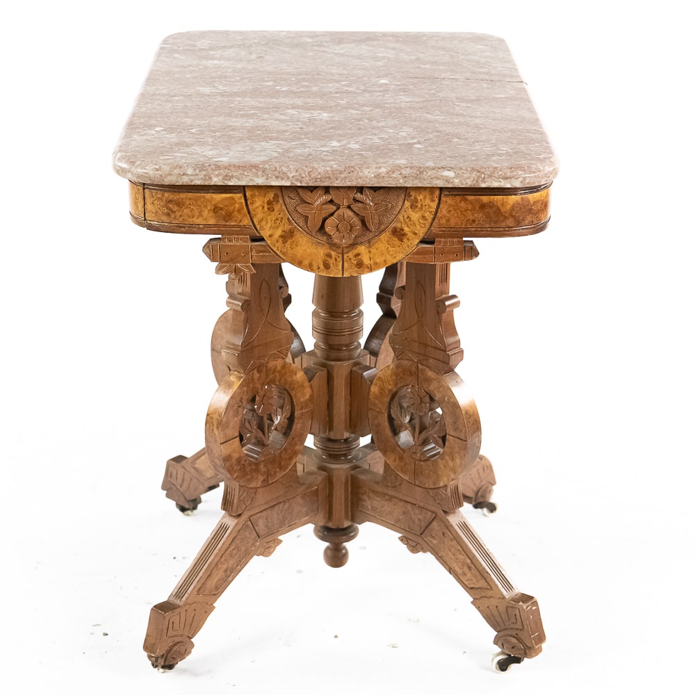 Victorian Marble Top Side Table - 7