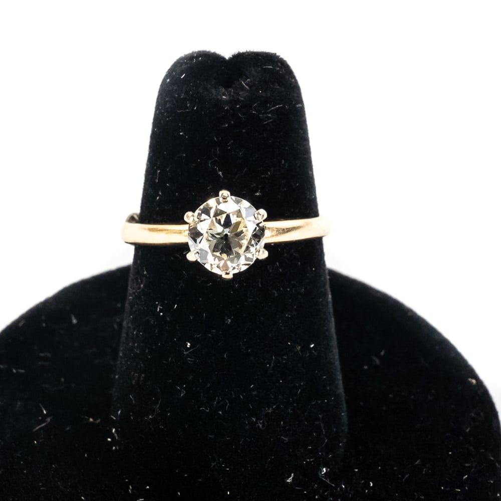 14k Ladies 1.15 Carat Old European Diamond Ring (1 of 17)