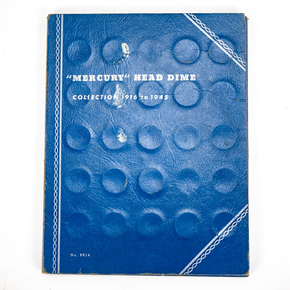 (48) Mercury Silver Dime Collection w Whitman 10C (1 of 5)