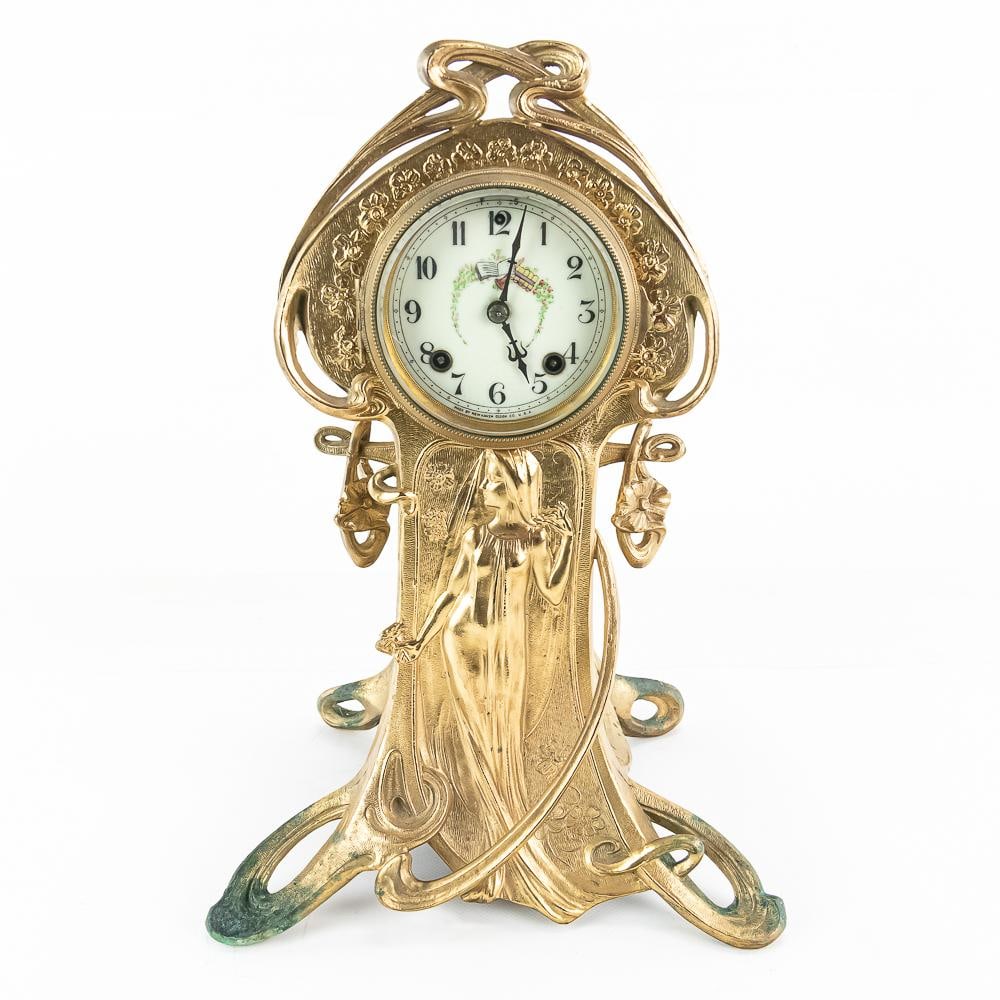 New Haven Art Nouveau Mantel Clock (1 of 11)