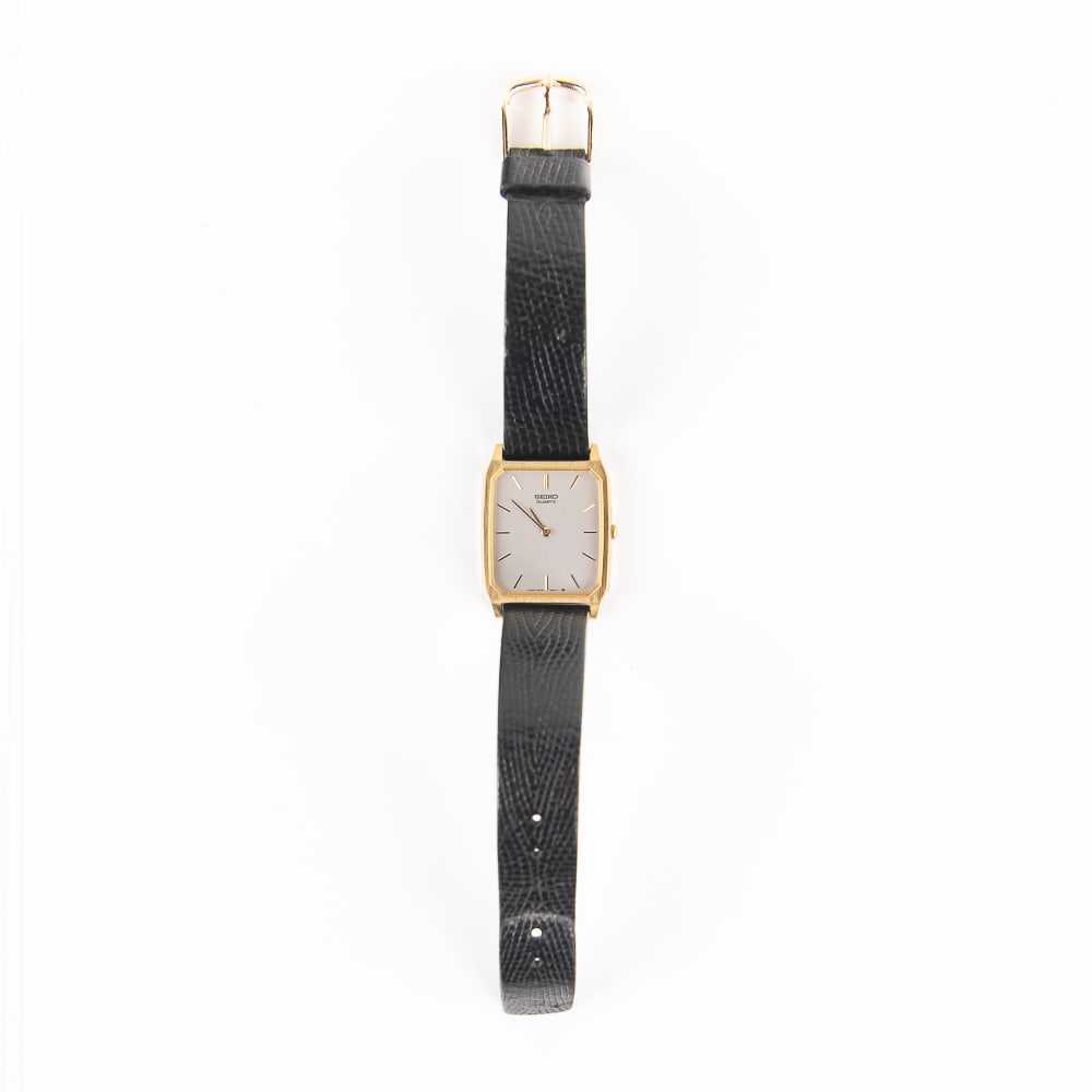 Seiko Gold Tone Rectangular Tank Watch 5P30-5039 (1 of 6)