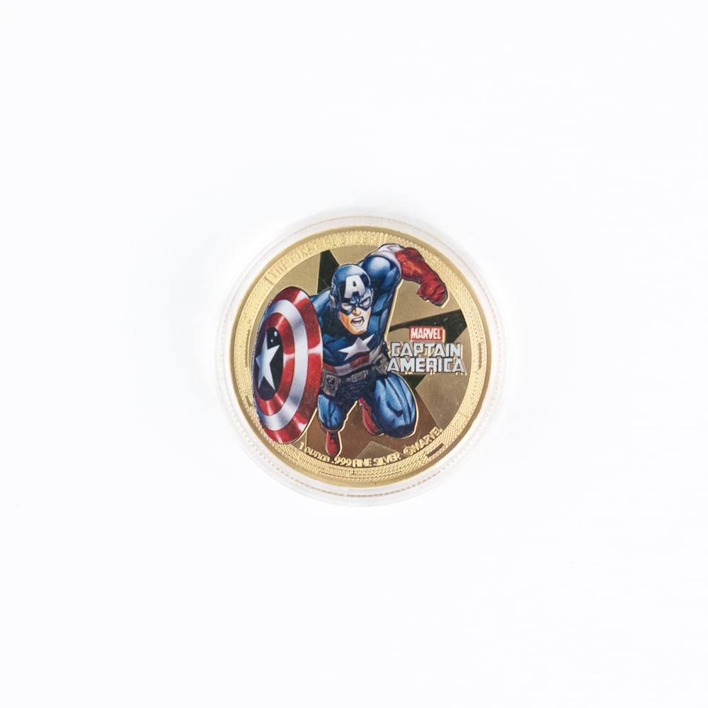 Marvel Captain America Colorized 1oz Silver Round (1 of 2)