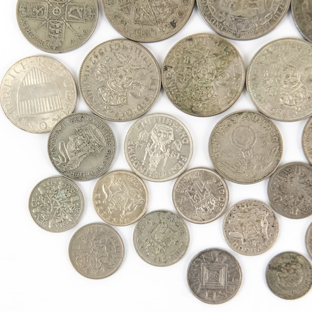 Foreign Silver Coin Assortment - 12