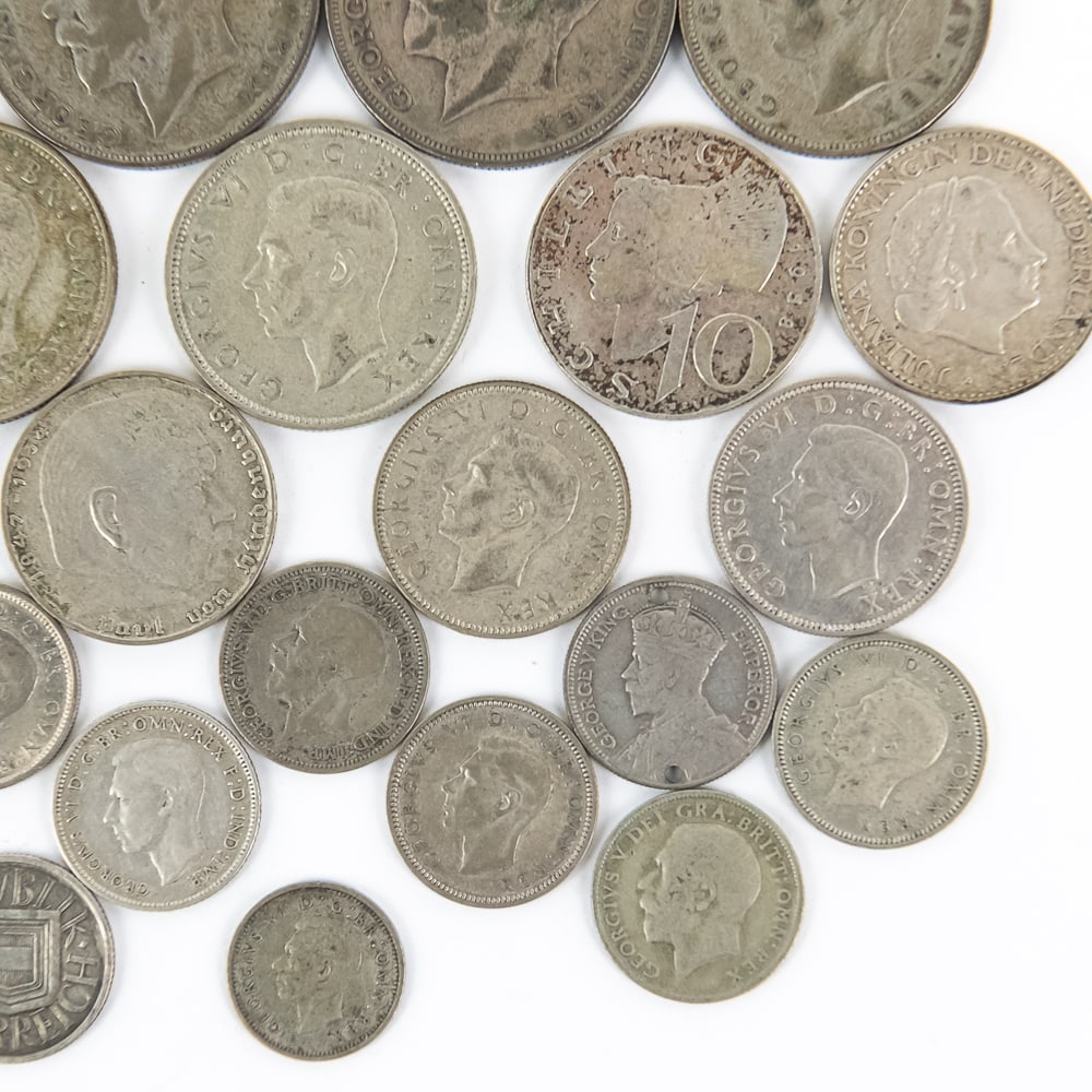 Foreign Silver Coin Assortment - 7