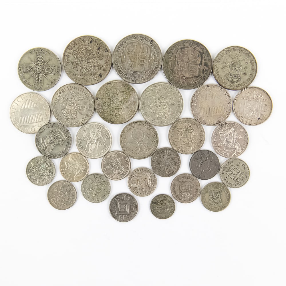 Foreign Silver Coin Assortment - 8