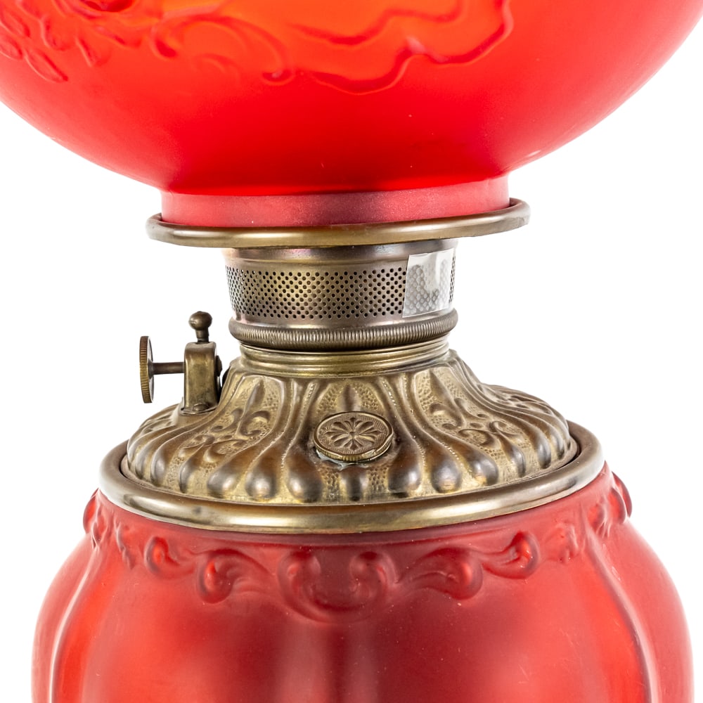 Electrified Victorian "Gone With The Wind" Lamp - 4