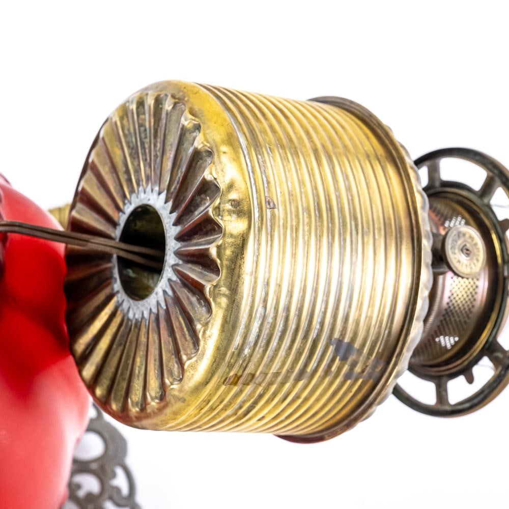 Electrified Victorian "Gone With The Wind" Lamp - 8