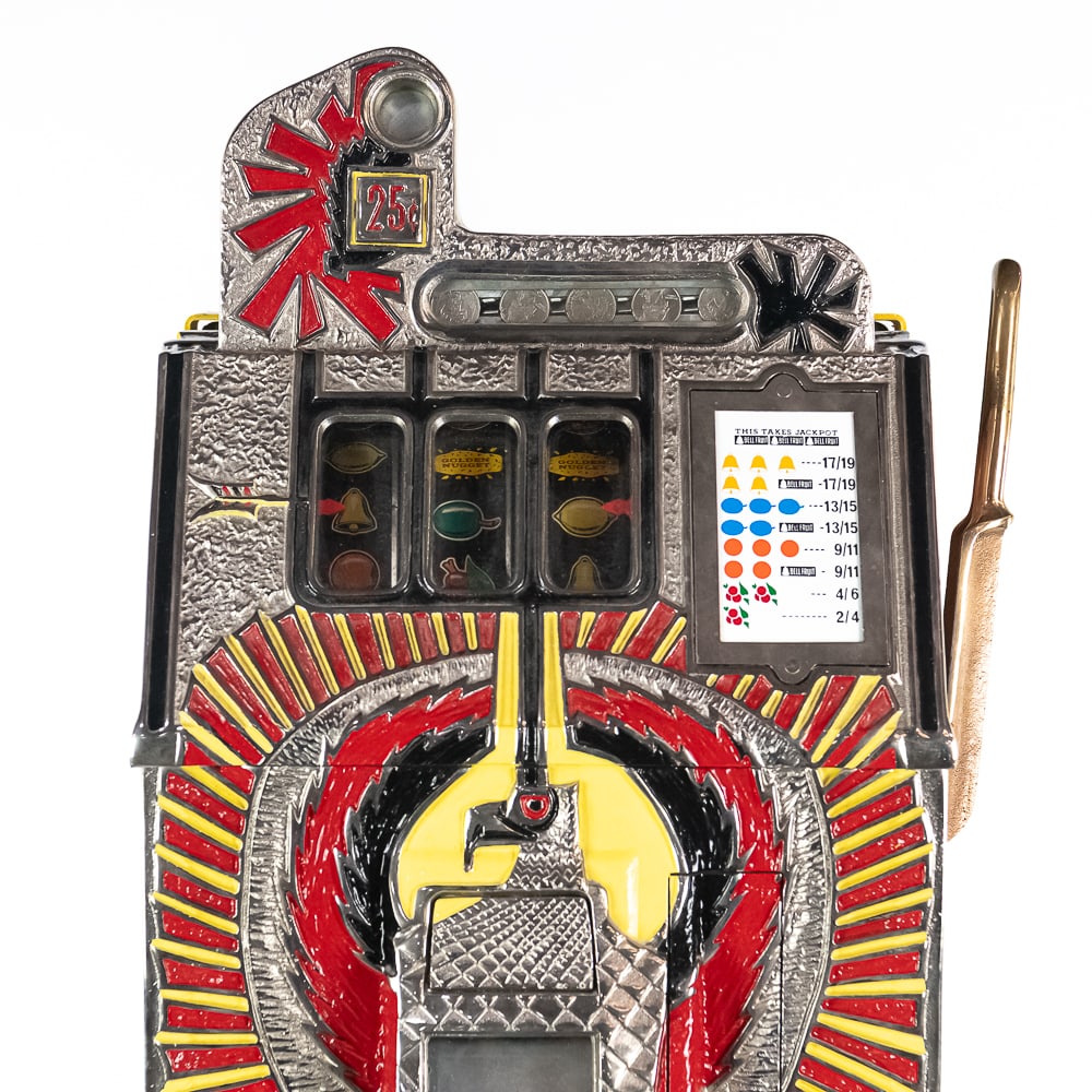 Mills 25 Cent War Eagle Slot Machine - 2