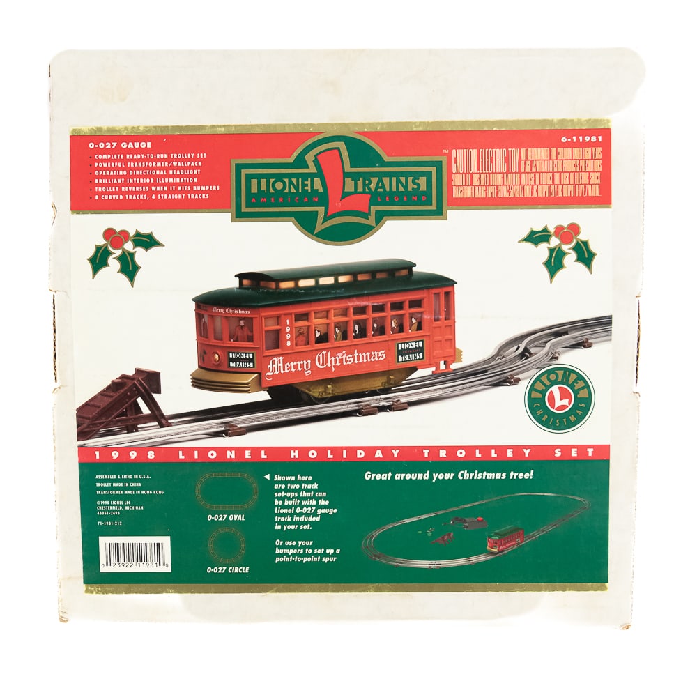 1988 Lionel Holiday Trolley Set w Box 71-1981-200 (1 of 9)