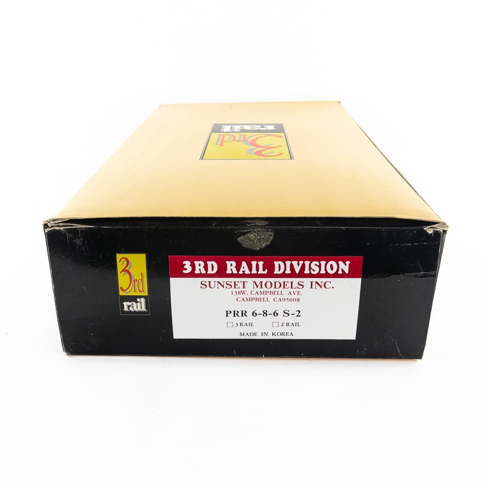 3rd Rail Sunset Models PRR 6-8-6 S2 Engine wTender - 5