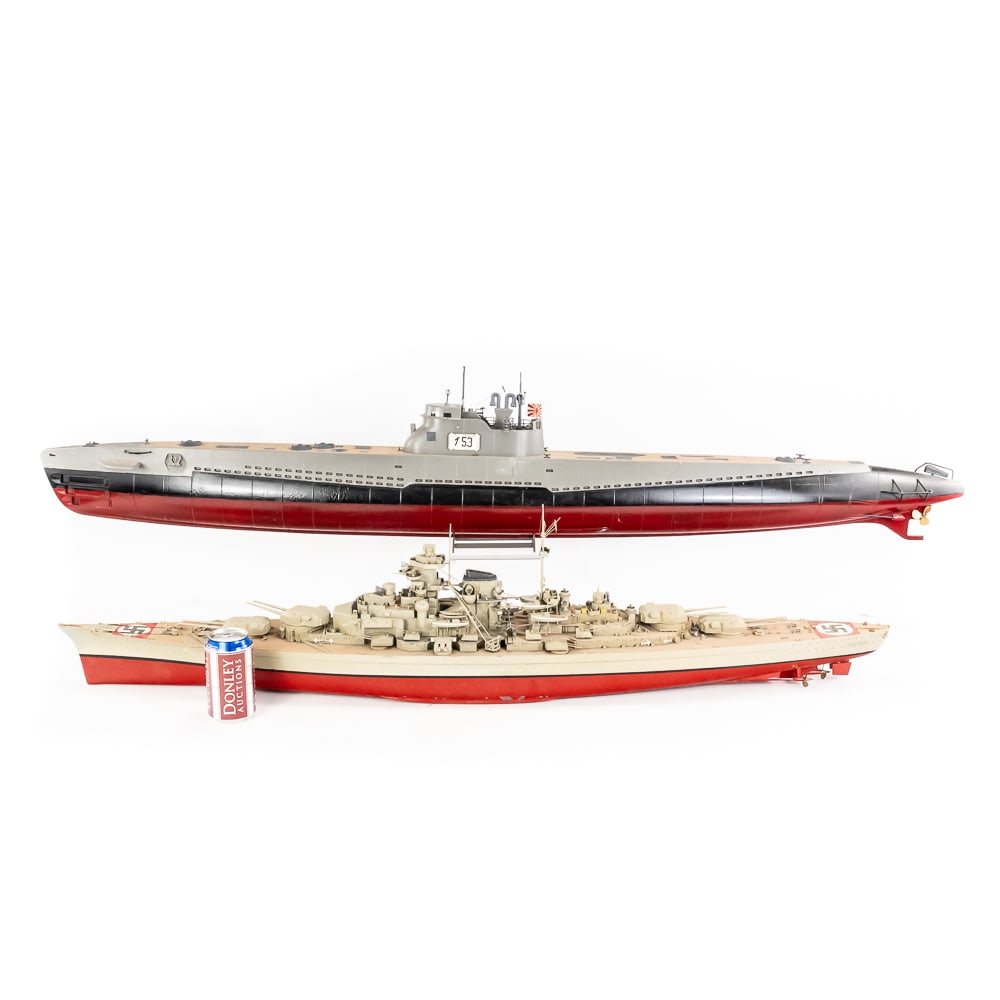 Enormous Model Battleship Pair - 8