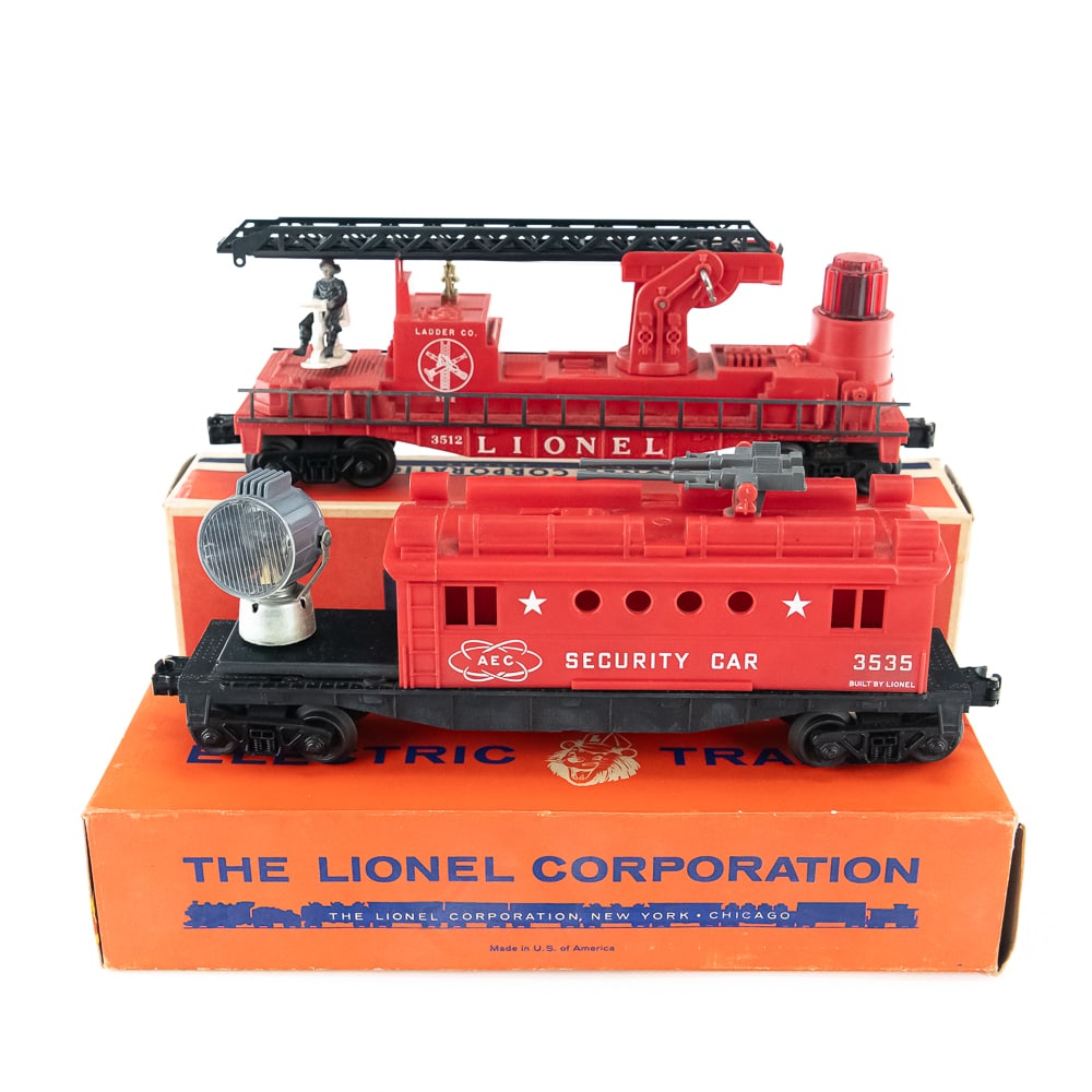 Lionel #3535 Security & #6804 Flat Car w Military (1 of 4)