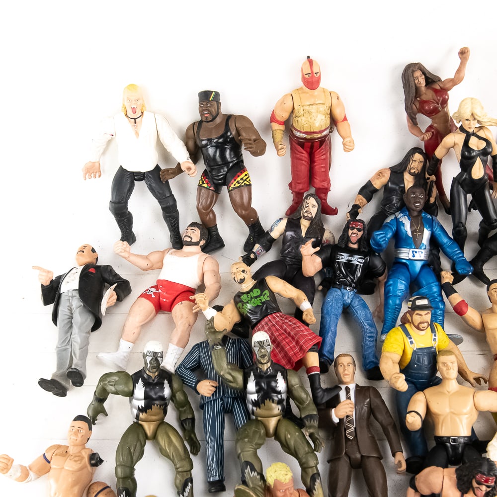 (90) Assorted 1990s 2000s WWE WCW Action Figures - 2
