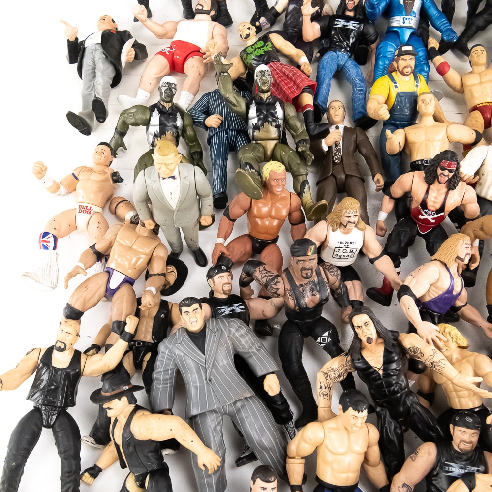 (90) Assorted 1990s 2000s WWE WCW Action Figures - 6