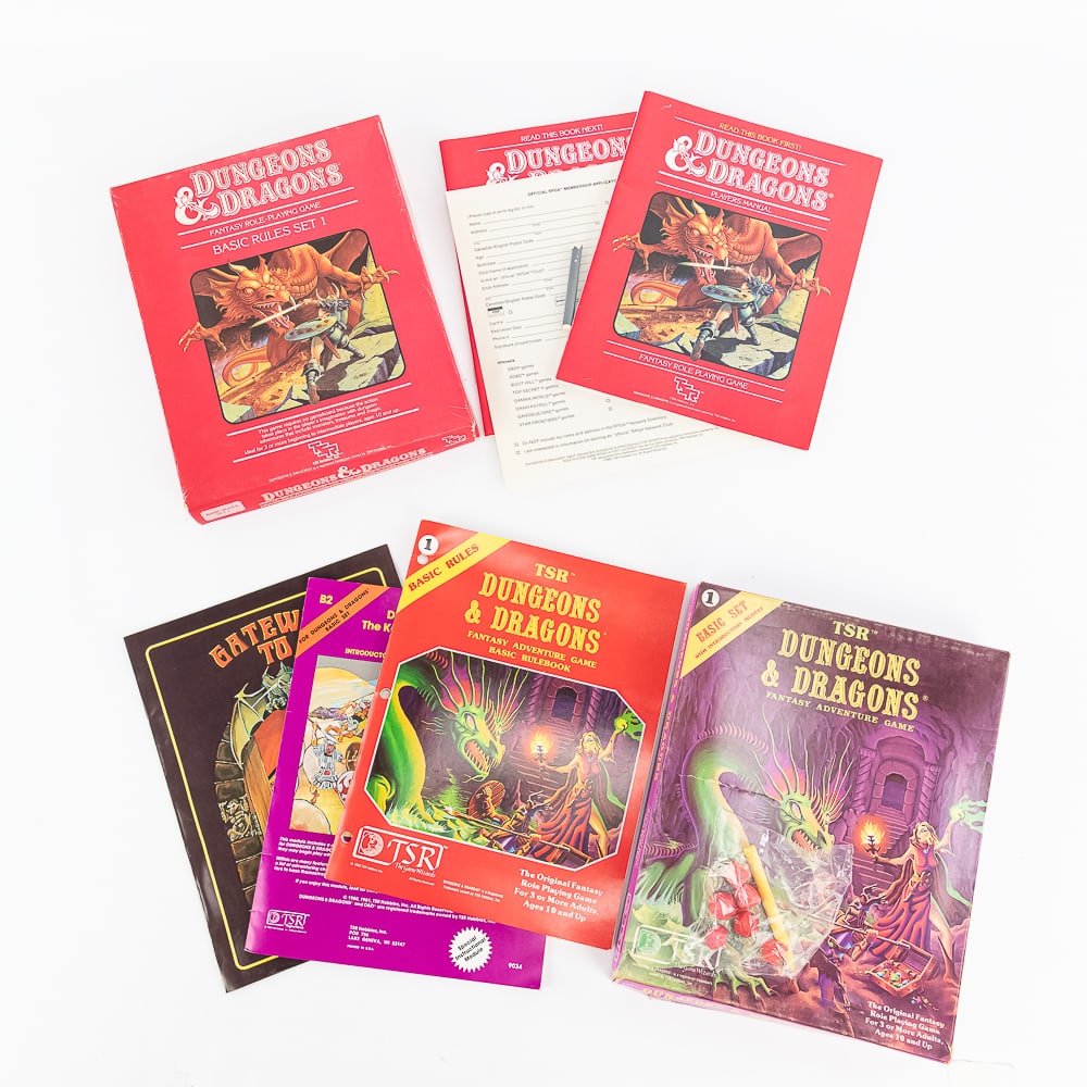 '80s Dungeons & Dragons 1011 TSR Basic Set Rules + (1 of 9)