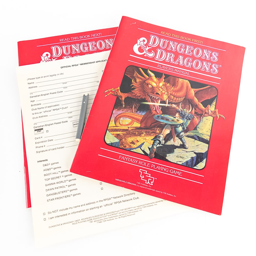 '80s Dungeons & Dragons 1011 TSR Basic Set Rules + - 2