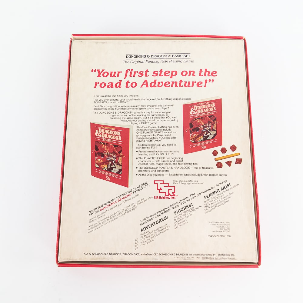 '80s Dungeons & Dragons 1011 TSR Basic Set Rules + - 4