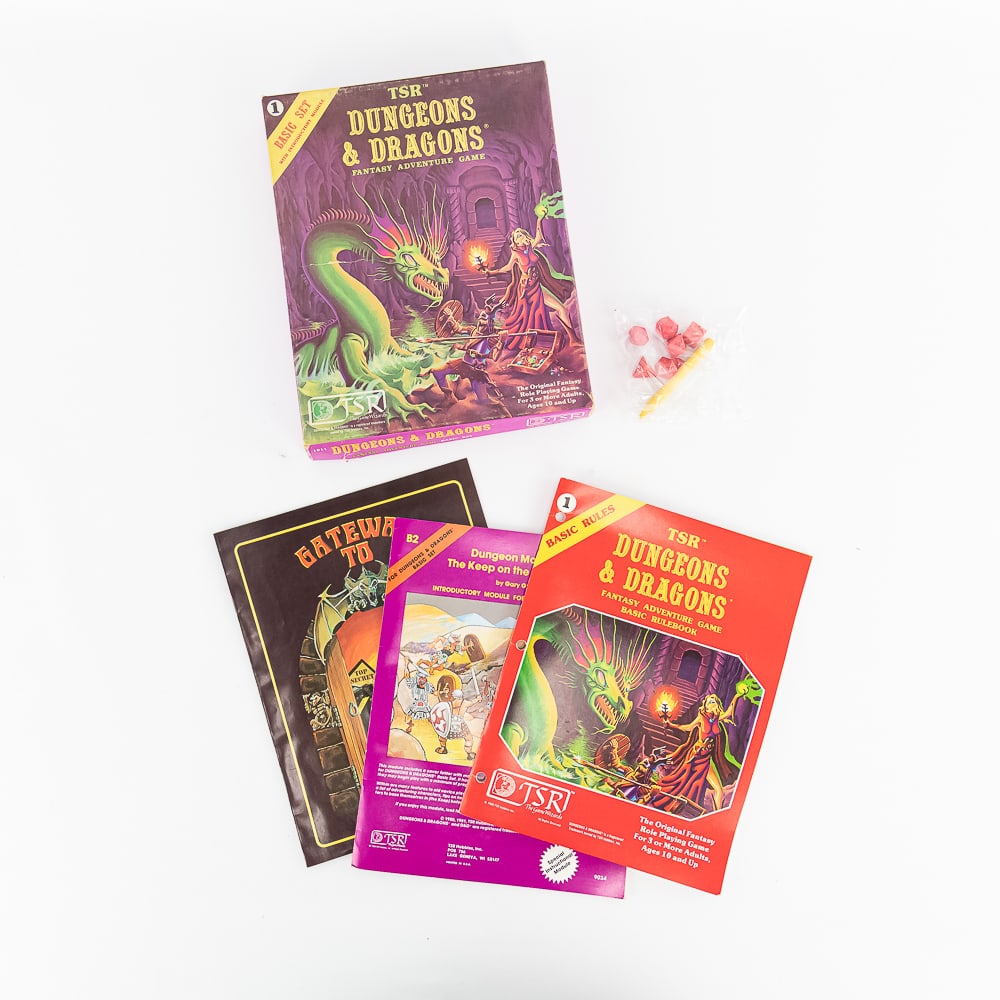 '80s Dungeons & Dragons 1011 TSR Basic Set Rules + - 5