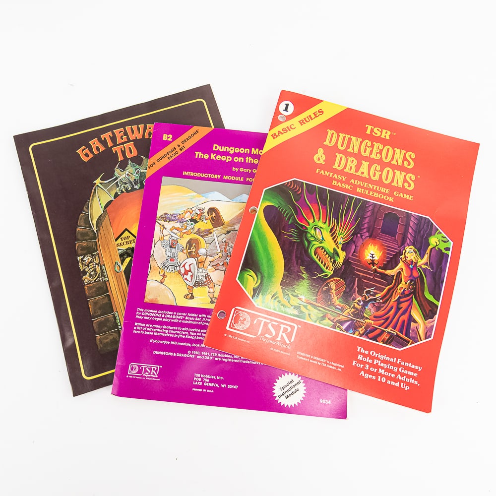 '80s Dungeons & Dragons 1011 TSR Basic Set Rules + - 7