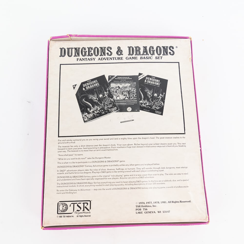 '80s Dungeons & Dragons 1011 TSR Basic Set Rules + - 9