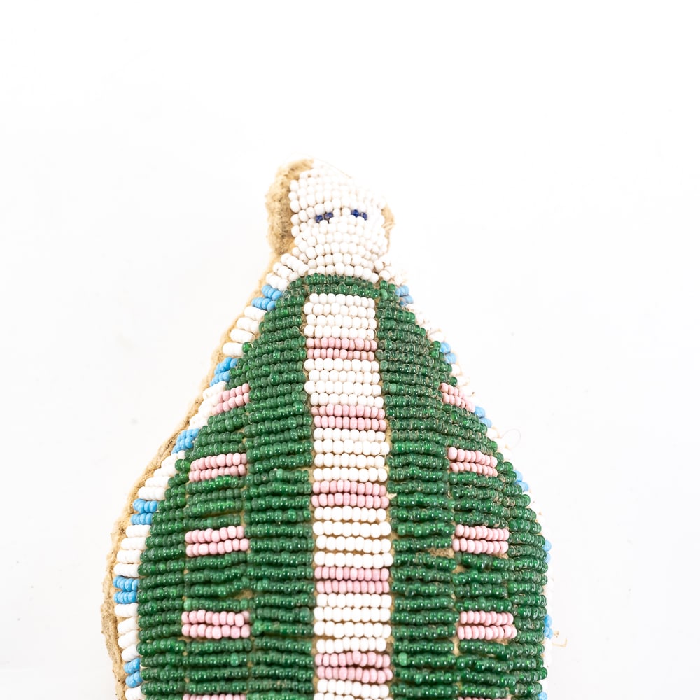 Native American Beaded Umbilical Fetish - 2