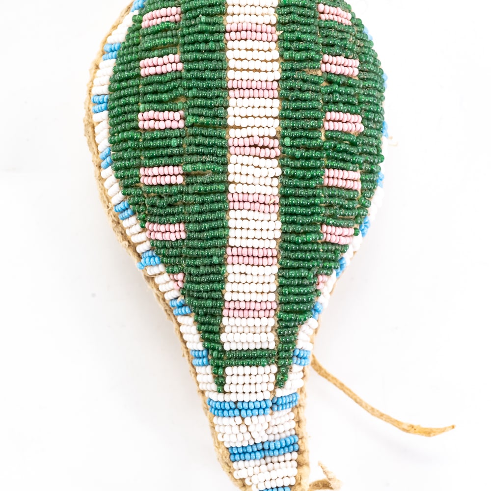 Native American Beaded Umbilical Fetish - 3
