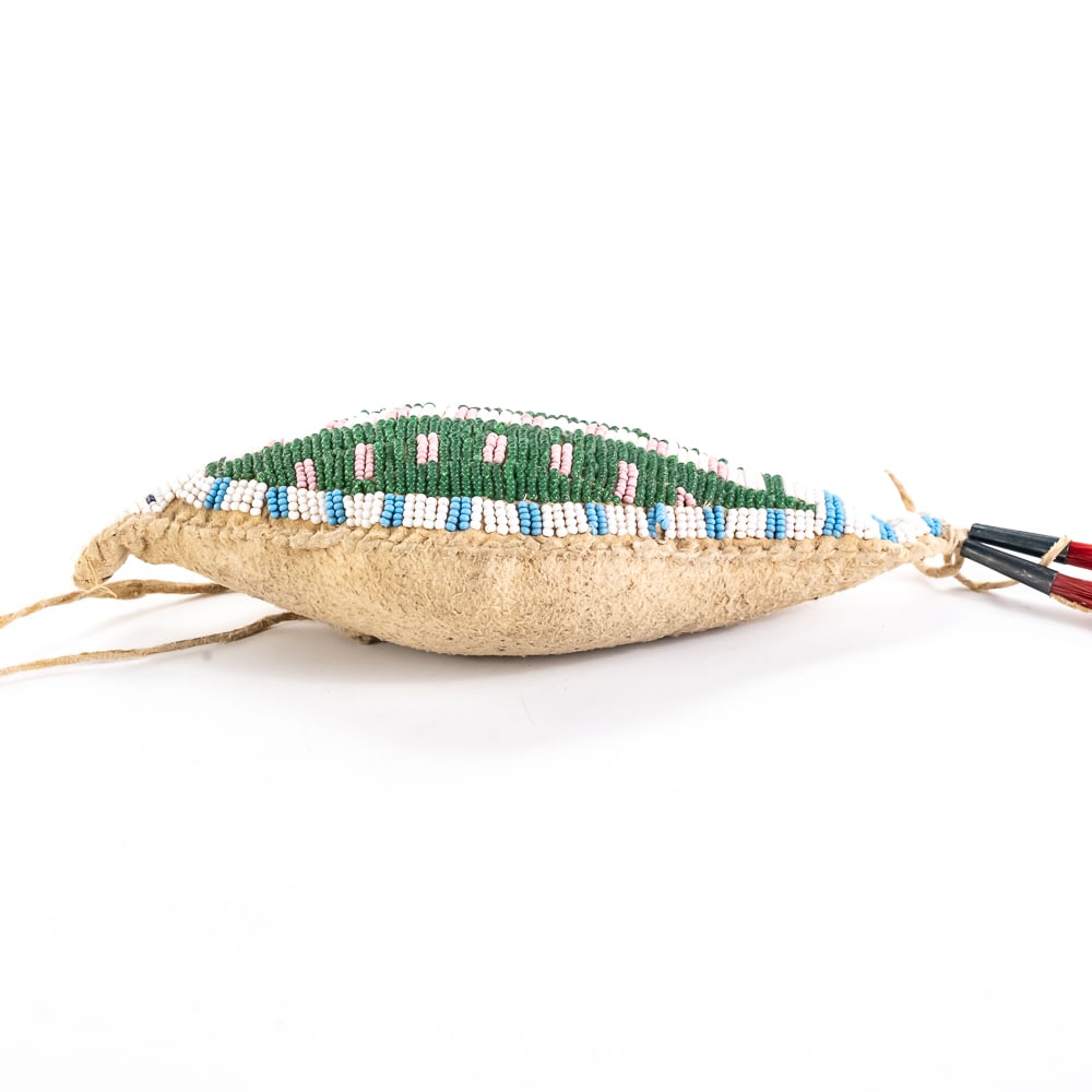 Native American Beaded Umbilical Fetish - 9