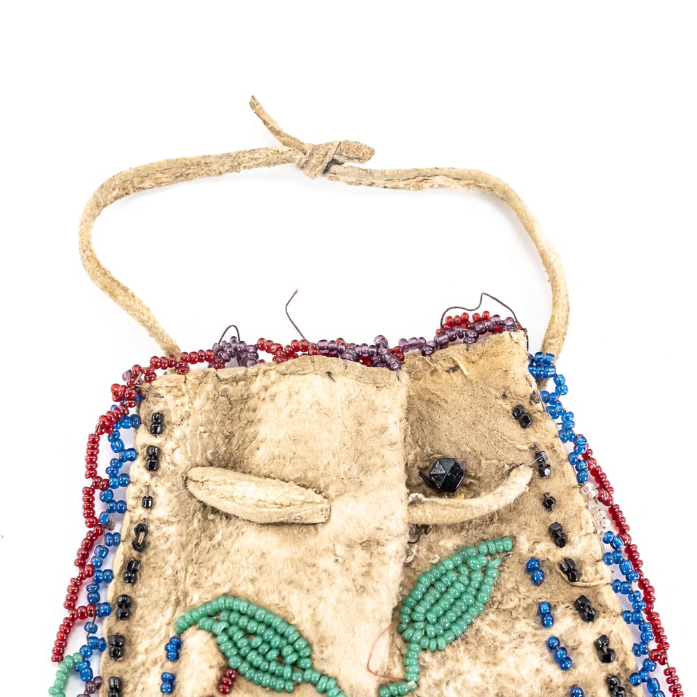 Vintage Native American Beaded Pouch - 2