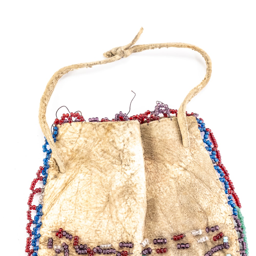 Vintage Native American Beaded Pouch - 5