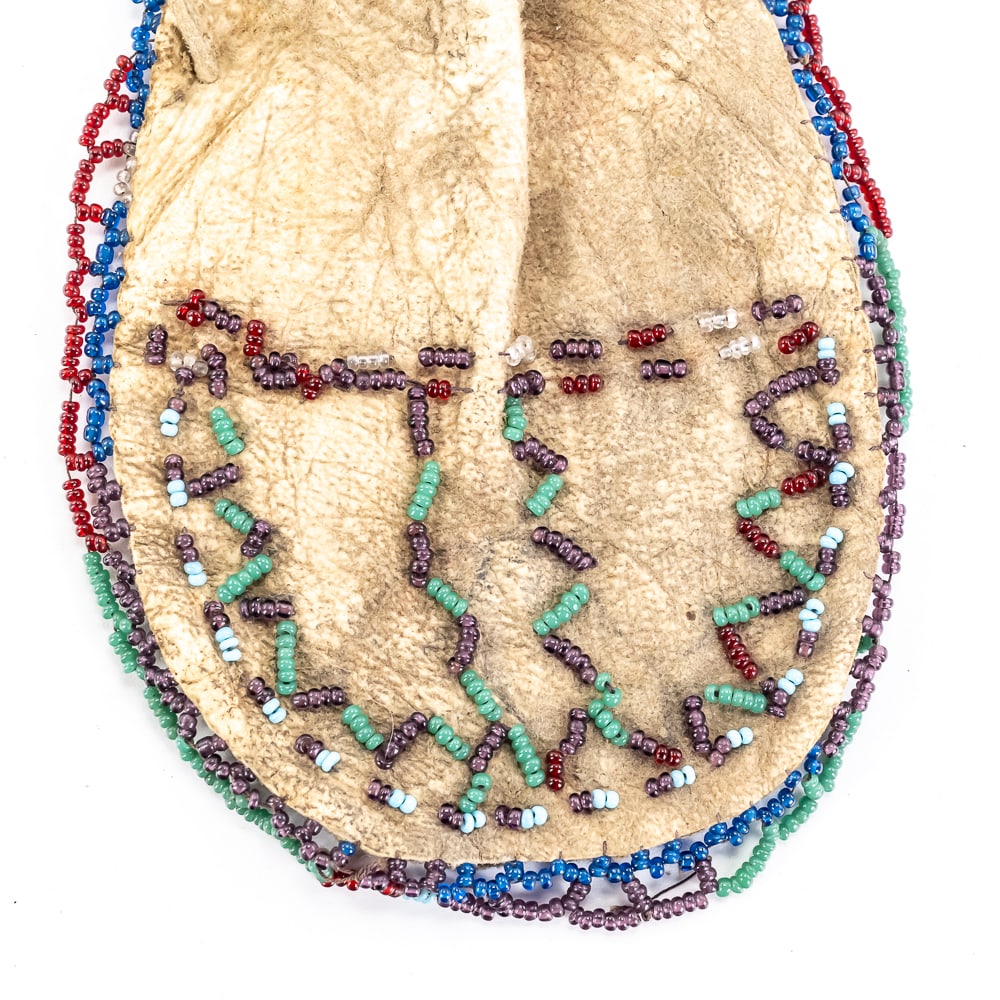 Vintage Native American Beaded Pouch - 6