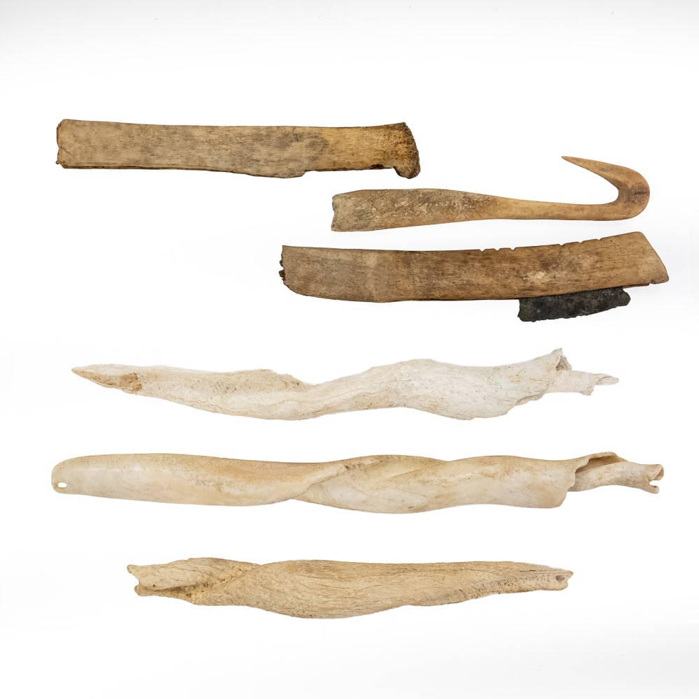 Collection of Bone & Shell Tools (6) - 6
