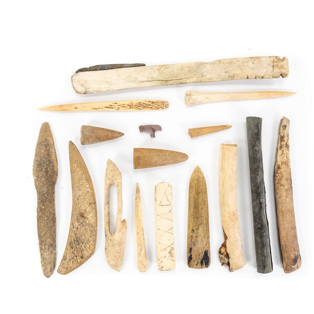 Assorted Bone & Stone Artifact Collection (16) - 6