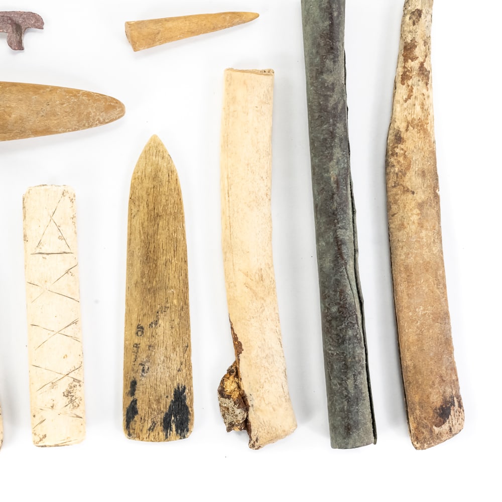 Assorted Bone & Stone Artifact Collection (16) - 9