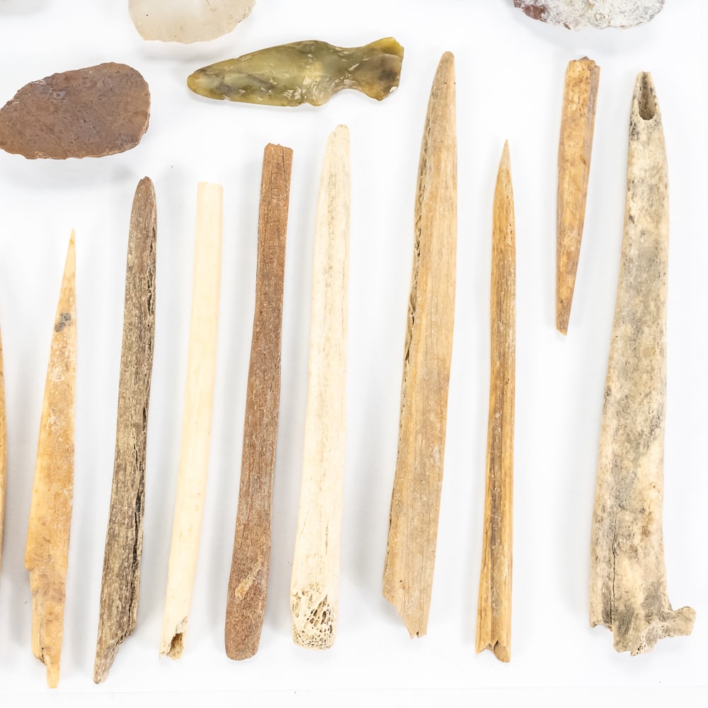 Ancient Lithic & Bone Tool Assemblage (30) - 10