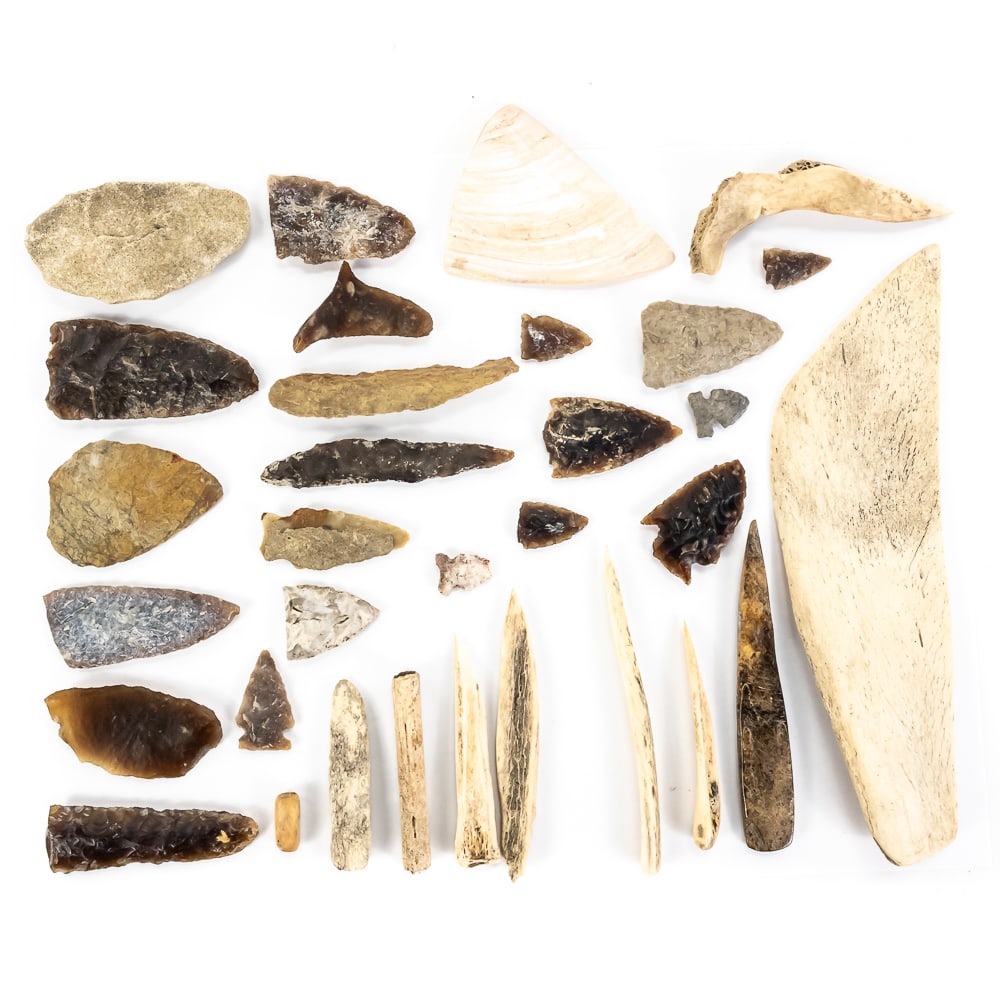 32pc Native American Artifact Collection - 6
