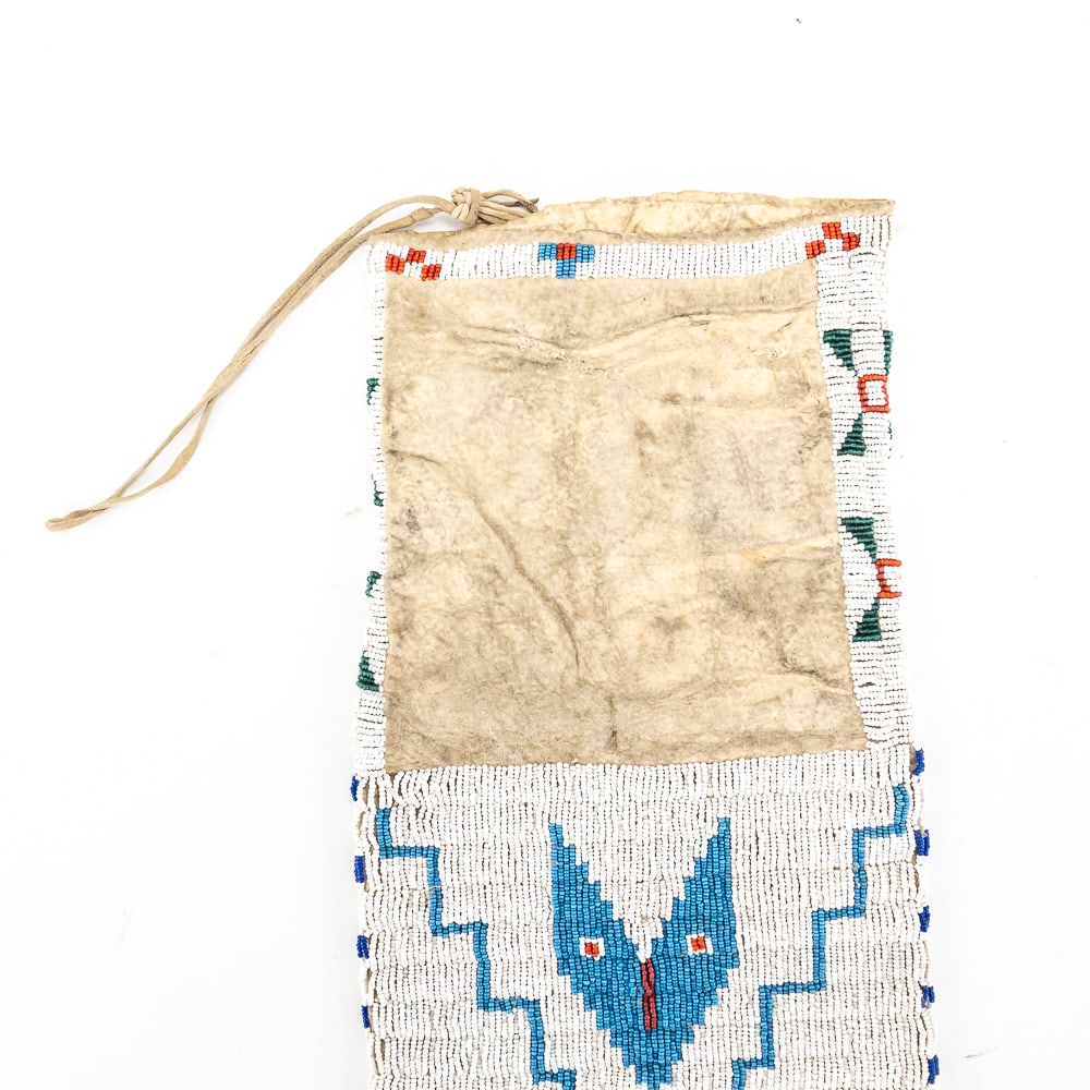 Native American Beaded Plains Pipe Bag - 2