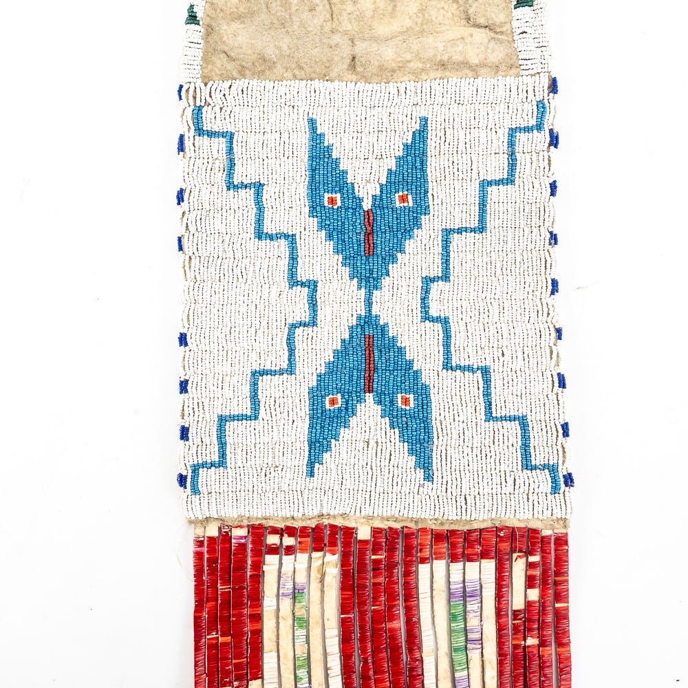 Native American Beaded Plains Pipe Bag - 3