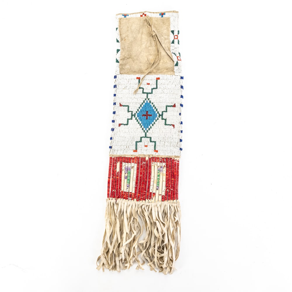 Native American Beaded Plains Pipe Bag - 5