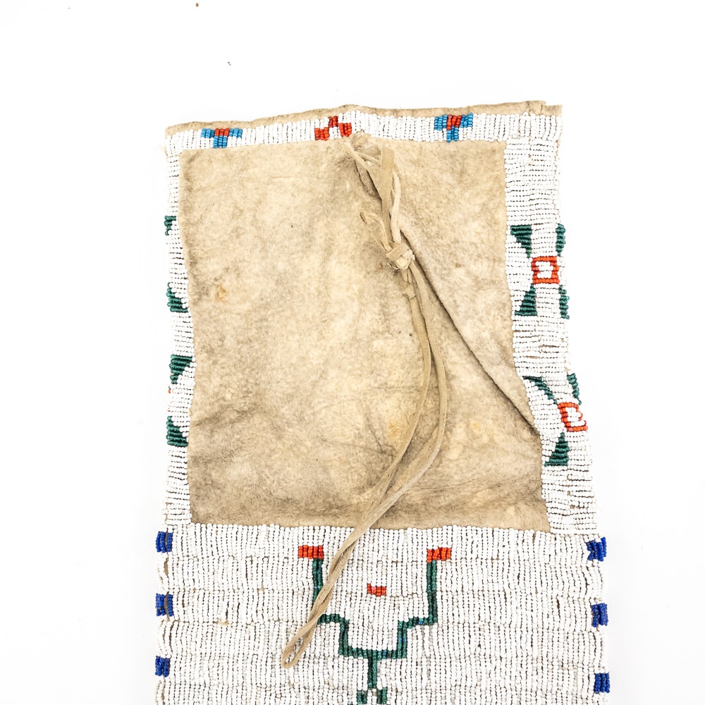 Native American Beaded Plains Pipe Bag - 6